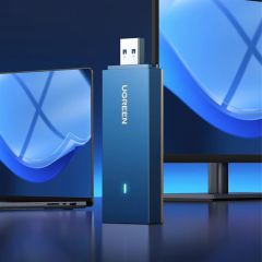 UGREEN 90340 CM499 AX1800 USB 3.0 Wi-Fi 6 Adaptör (5GHz 1201Mbps / 2.4GHz 574Mbps, Dual Band)